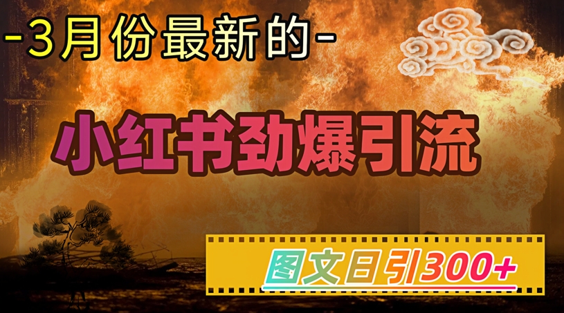 小红书超劲爆引流手段，图文日引300+轻松变现1W-朝夕创社